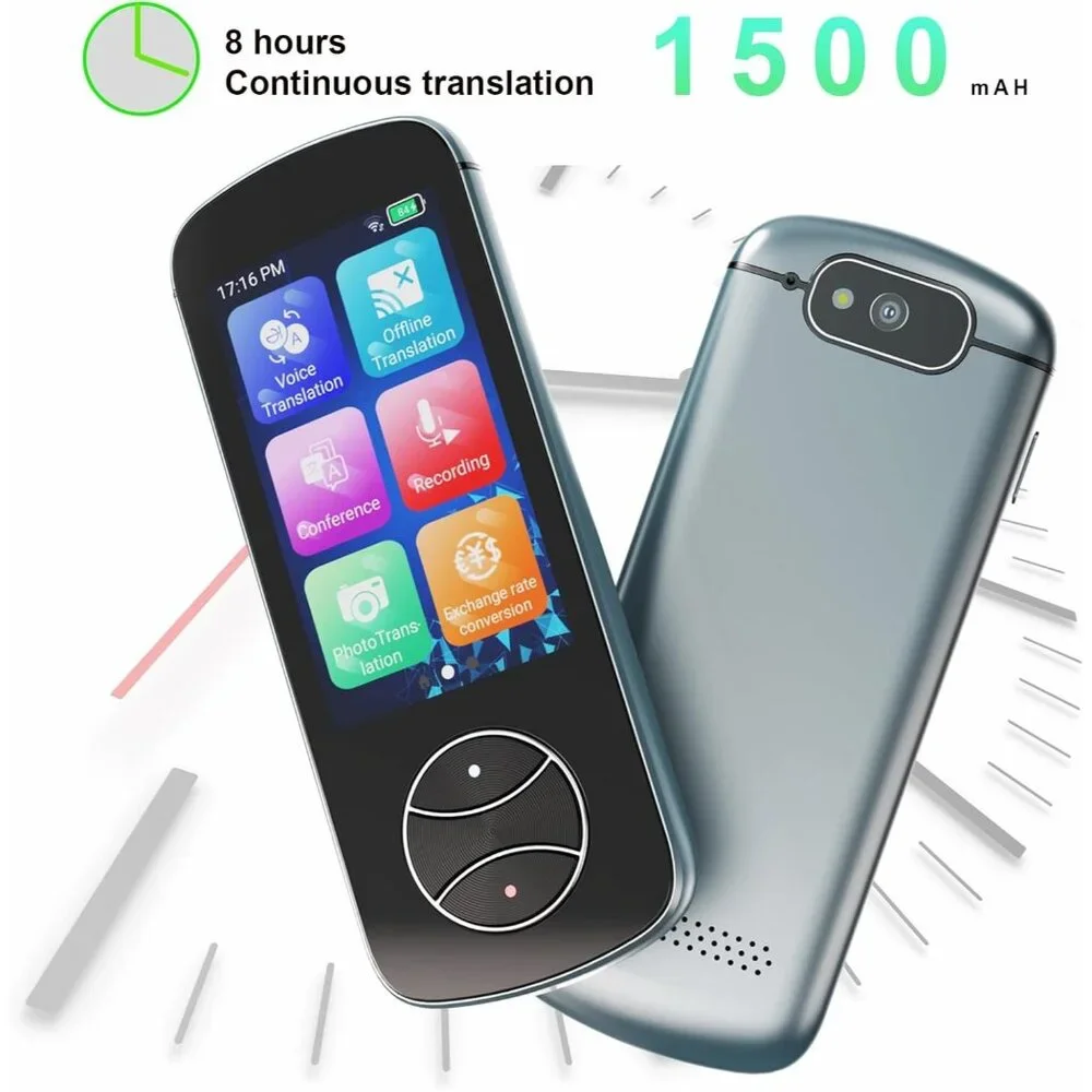 Language Translator Device, Language Translator Two Way with Voice/Offline/Photo